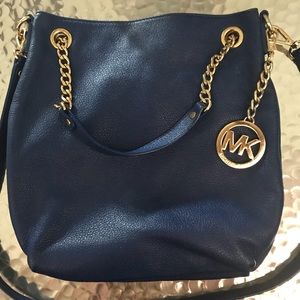 Blue Michael Kors bag authentic